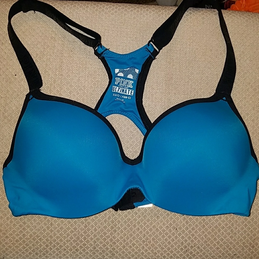 Pink Ultimate push up sport bra